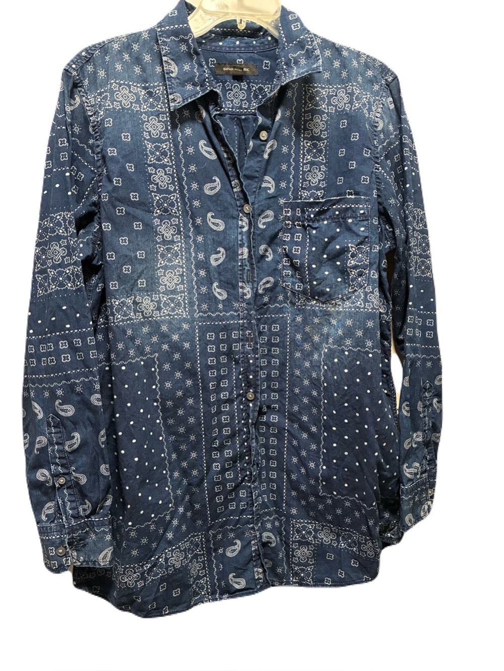 Bandana Paisley Print Button-Down By Banana Republic